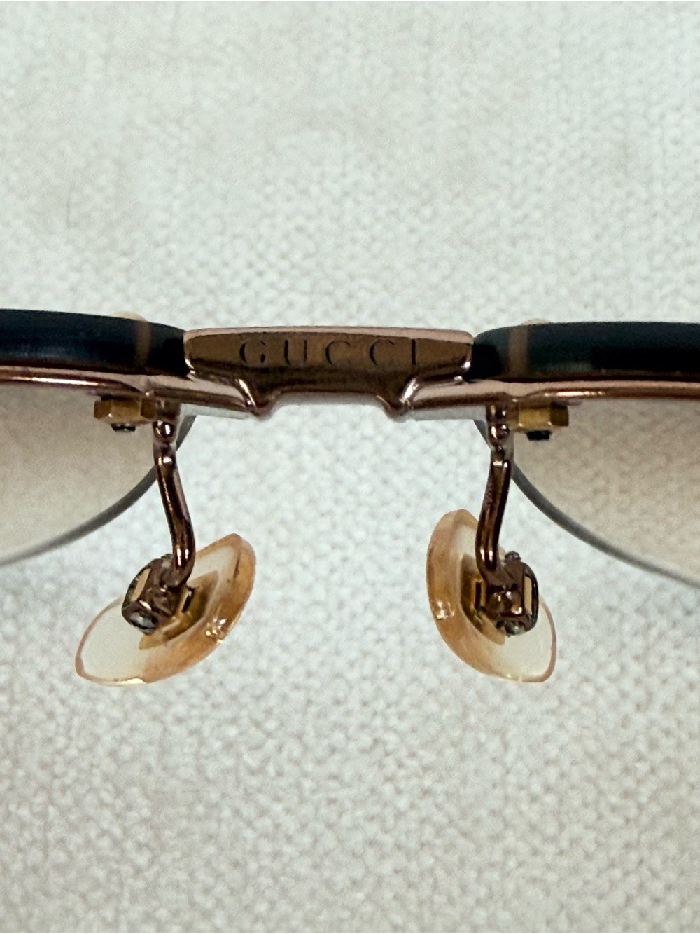 Gucci Brown Gradient Rimless Women's Sunglasses - Picture 7 of 14